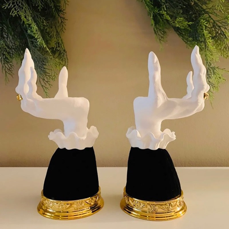 Halloween Palm Tray Candle Holder Halloween Witch Palm Candle Holder Decoration Home Decor