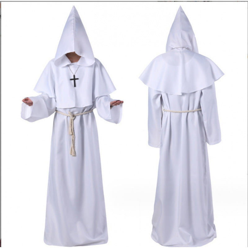 Halloween costumes cosplay medieval monk robes wizard costumes priest costumes dance costumes