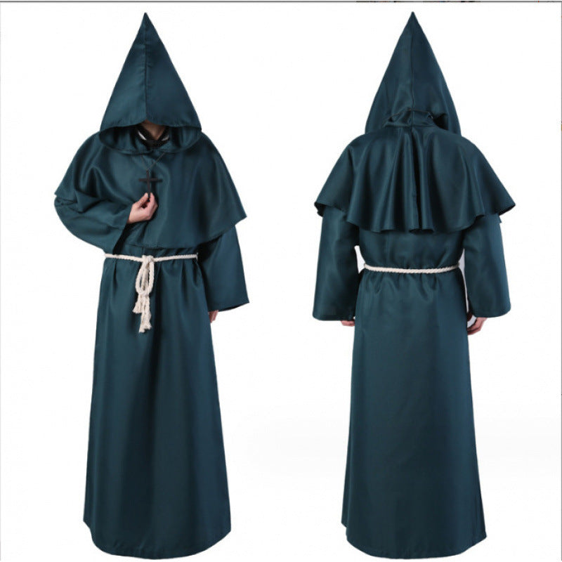 Halloween costumes cosplay medieval monk robes wizard costumes priest costumes dance costumes