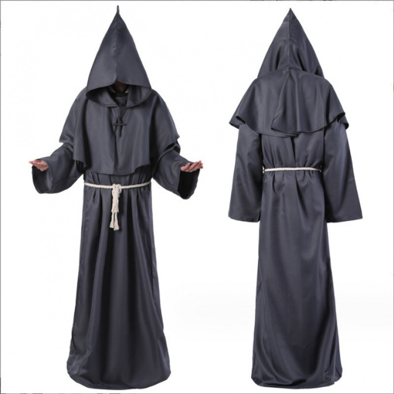 Halloween costumes cosplay medieval monk robes wizard costumes priest costumes dance costumes