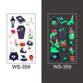 Halloween Decoration Luminous Tattoo Sticker Child Kid for Happy Birthday Party Decor Halloween Party Kids Favor Supplies