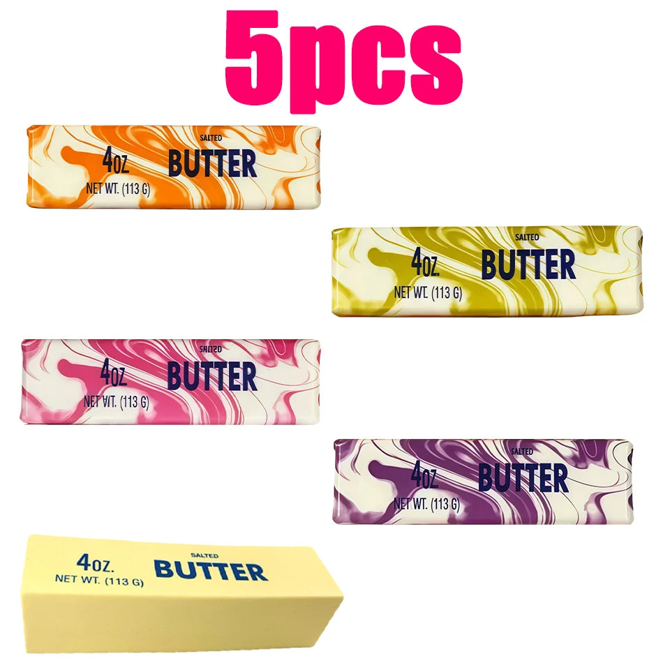 Colorful Slow Rising Butter Squishy Toys Pack - Soft Stretchy Stress Relief Squeeze Toys for Party Favors Sensory Sensation