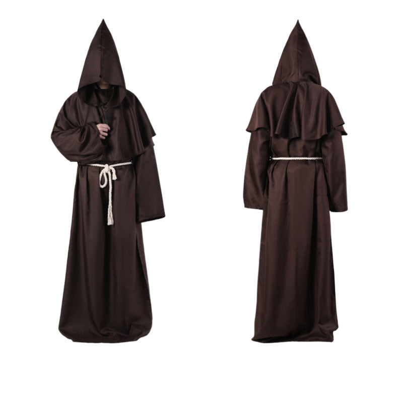 Halloween costumes cosplay medieval monk robes wizard costumes priest costumes dance costumes
