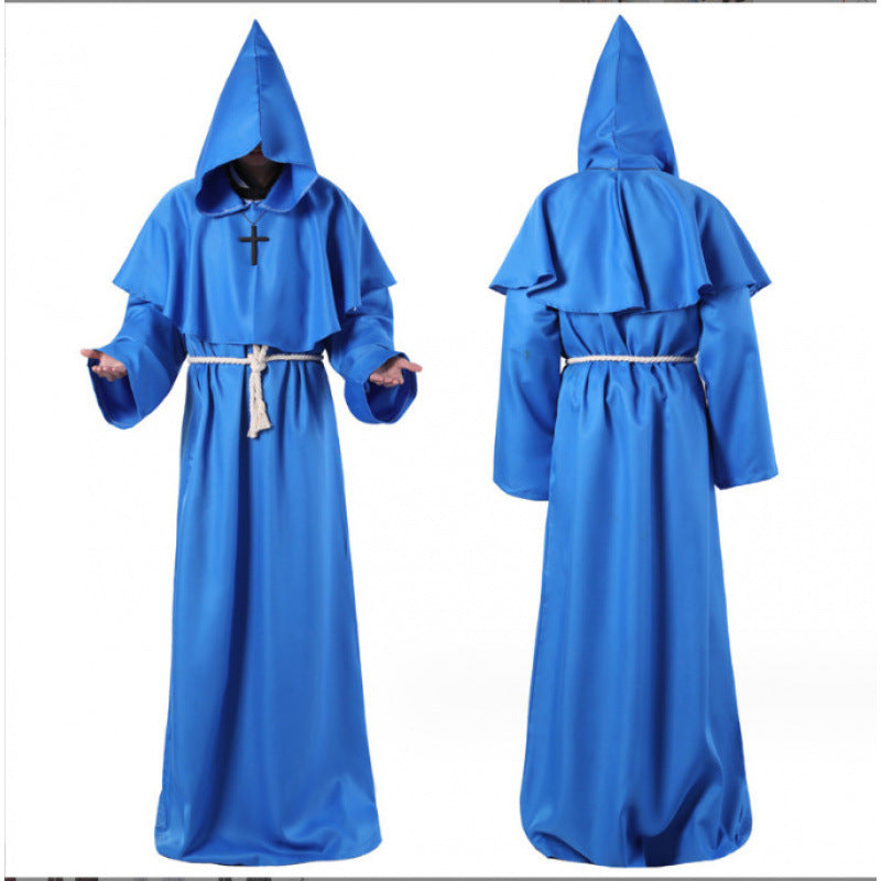Halloween costumes cosplay medieval monk robes wizard costumes priest costumes dance costumes