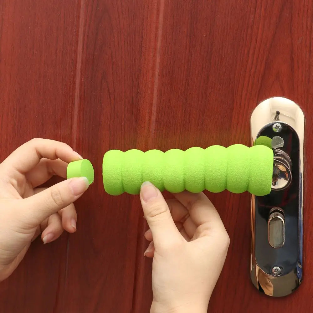 Soft Foam Door Handle Protector Anti-collision Static-free Doorknob Guard Baby Safety Household Spiral Type Door Handle Gloves