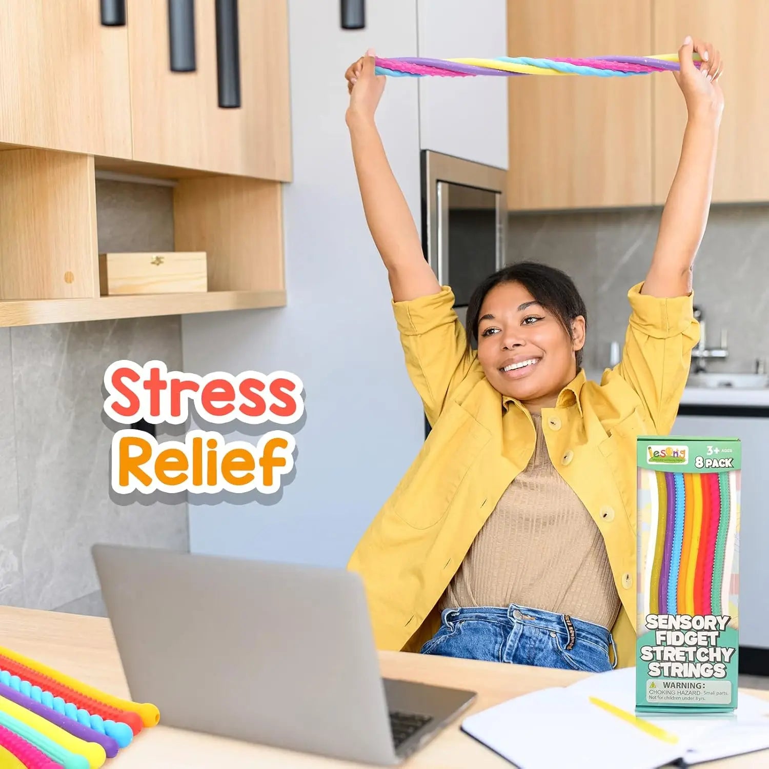 Sensory Autism Toys- Textured Stretchy Fidget Toys for Stress Anxiety - Sensory Toys Special Needs for Autistic