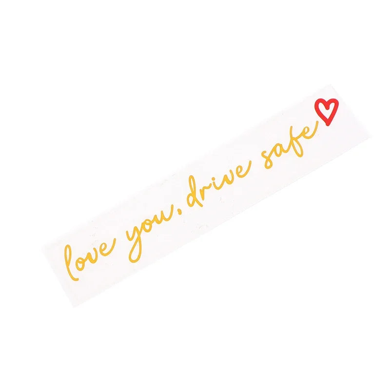 Love You Drive Safe Car Mirror Stickers Affectionate Reminder Heartfelt Safety Reminder For Women Drivers Car Interior Sticker