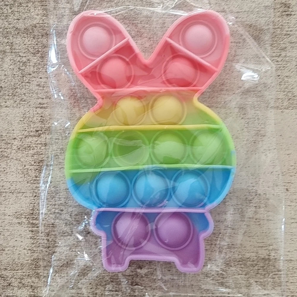 Push Pop Bubble Fidget Sensory Toy Stress Relief Toys Pack for Kids Adults Rainbow Anti-Anxiety Tools Office Stress Relief Toys