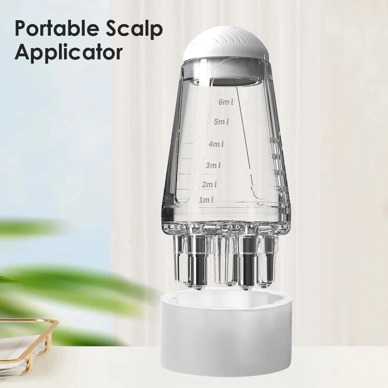 Hexagon Ball Scalp Applicator Comb Hair Oil Roller Massager Hair Regrowth Styling Tool Relax Scalp Massage Solution Guide Comb