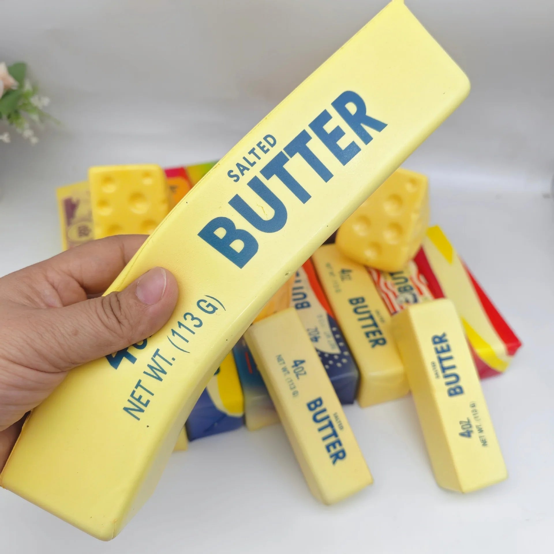 Big Size 24cm Butter Stick Squishy Toys Stress Relief Slow Rebound Fidget Toys Squeeze Butter Sensory Toy Gift for Adults Kids