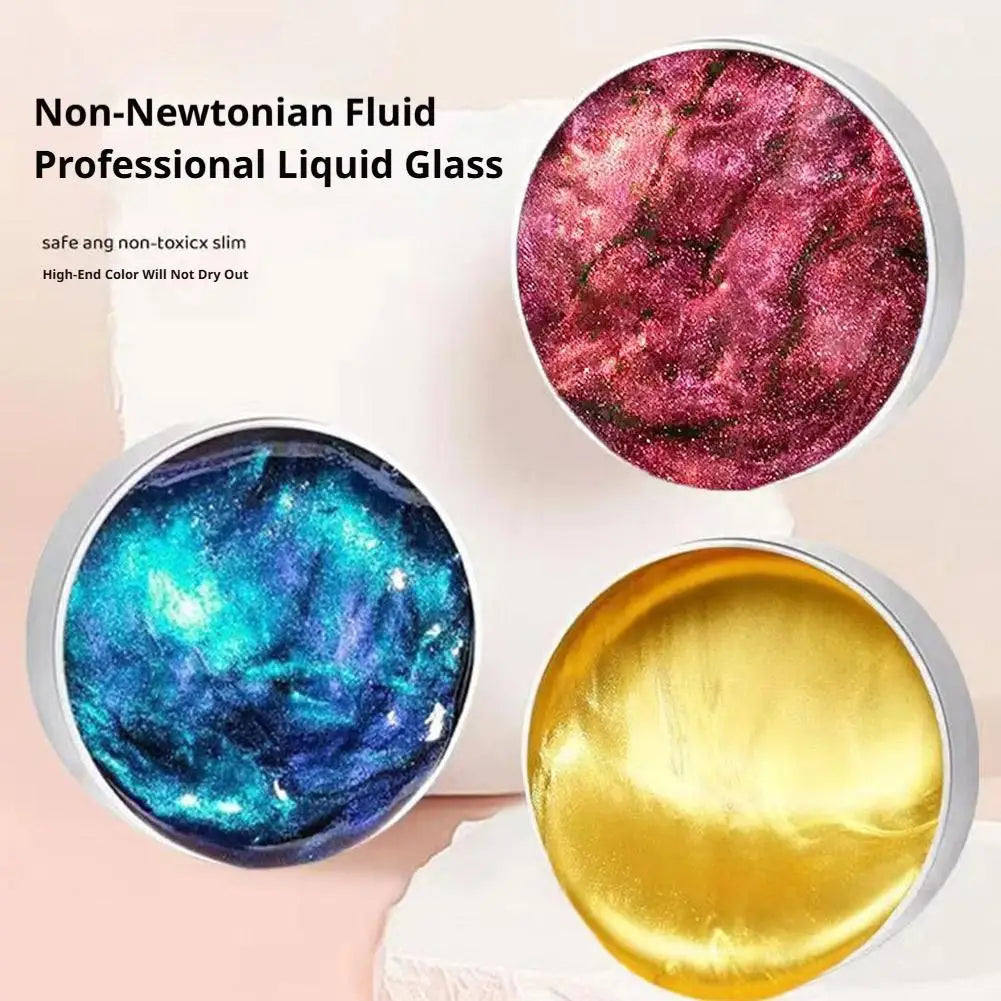 Reusable Putty Liquid Crystal Bouncy Slime Toy Set Kid Safe Mud Stress Relief Toys Color Clay Handmade DIY Handgum Playdough