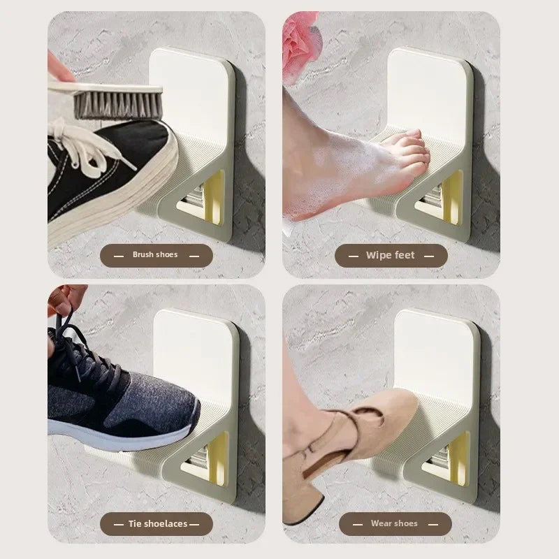 Perforation-free Bathroom, Easy-to-place Footstool, Tools for Cleaning The Body, and Bath Accessories for Foot Massage