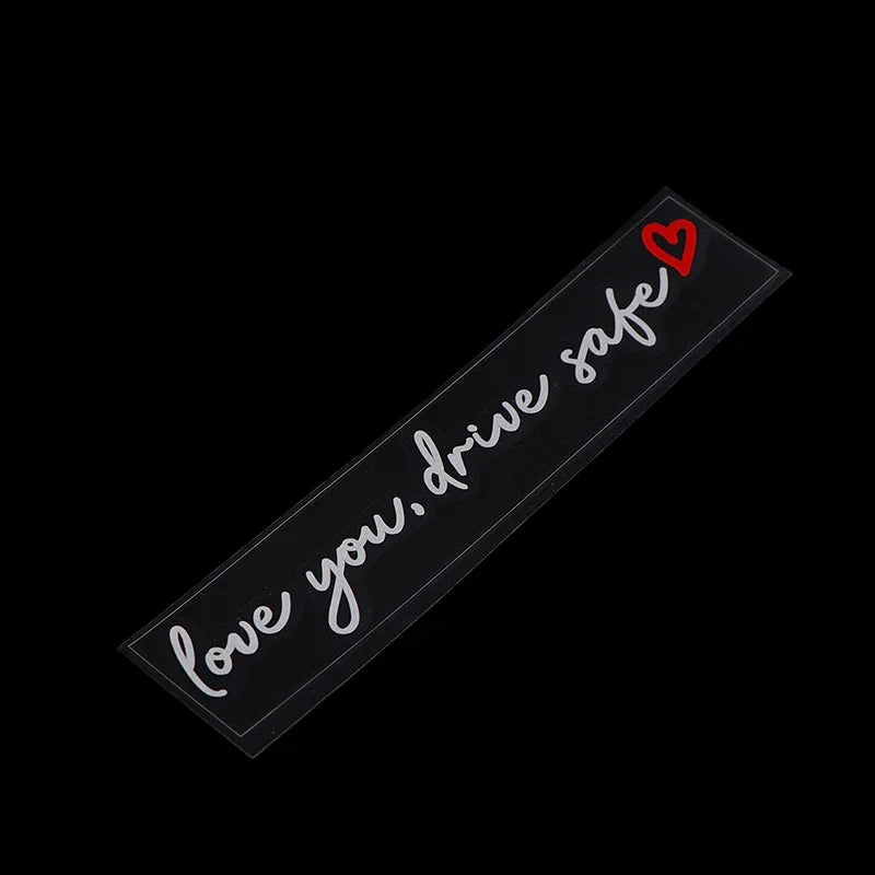 Love You Drive Safe Car Mirror Stickers Affectionate Reminder Heartfelt Safety Reminder For Women Drivers Car Interior Sticker