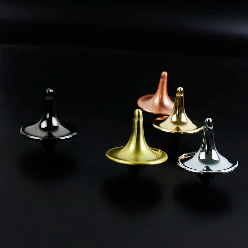 New 2PCS Hot Movie Totem Metal Gyro Silver Hand Spinning Top Fingertips Small Cyclone Gyroscope Fidget Toys For Children Gifts