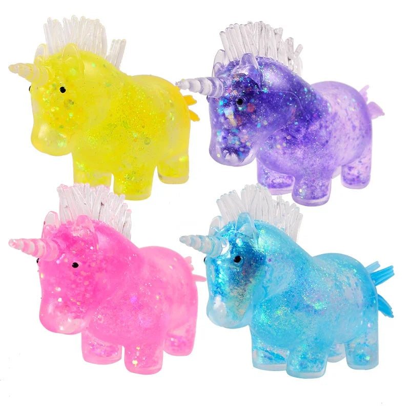 Unicorn Squishy Squeeze Toys Stress Balls for Kids Christmas Stocking Stuffers Birthday Valentines Day Prizes Party Favor Gifts