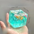Taba Squishy Stress Balls Cube - Ocean Sensory Fidget Toy Slow Rise Squishy Toys for Kids and Adults Squeeze Relax Gift