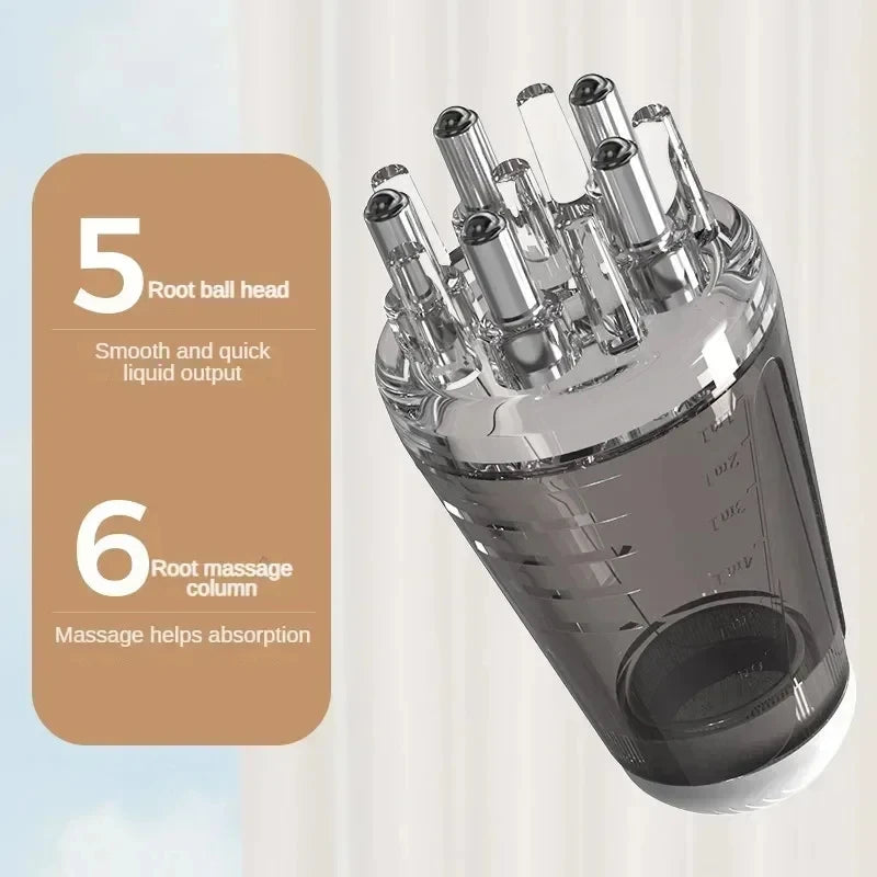 Hexagon Ball Scalp Applicator Comb Hair Oil Roller Massager Hair Regrowth Styling Tool Relax Scalp Massage Solution Guide Comb