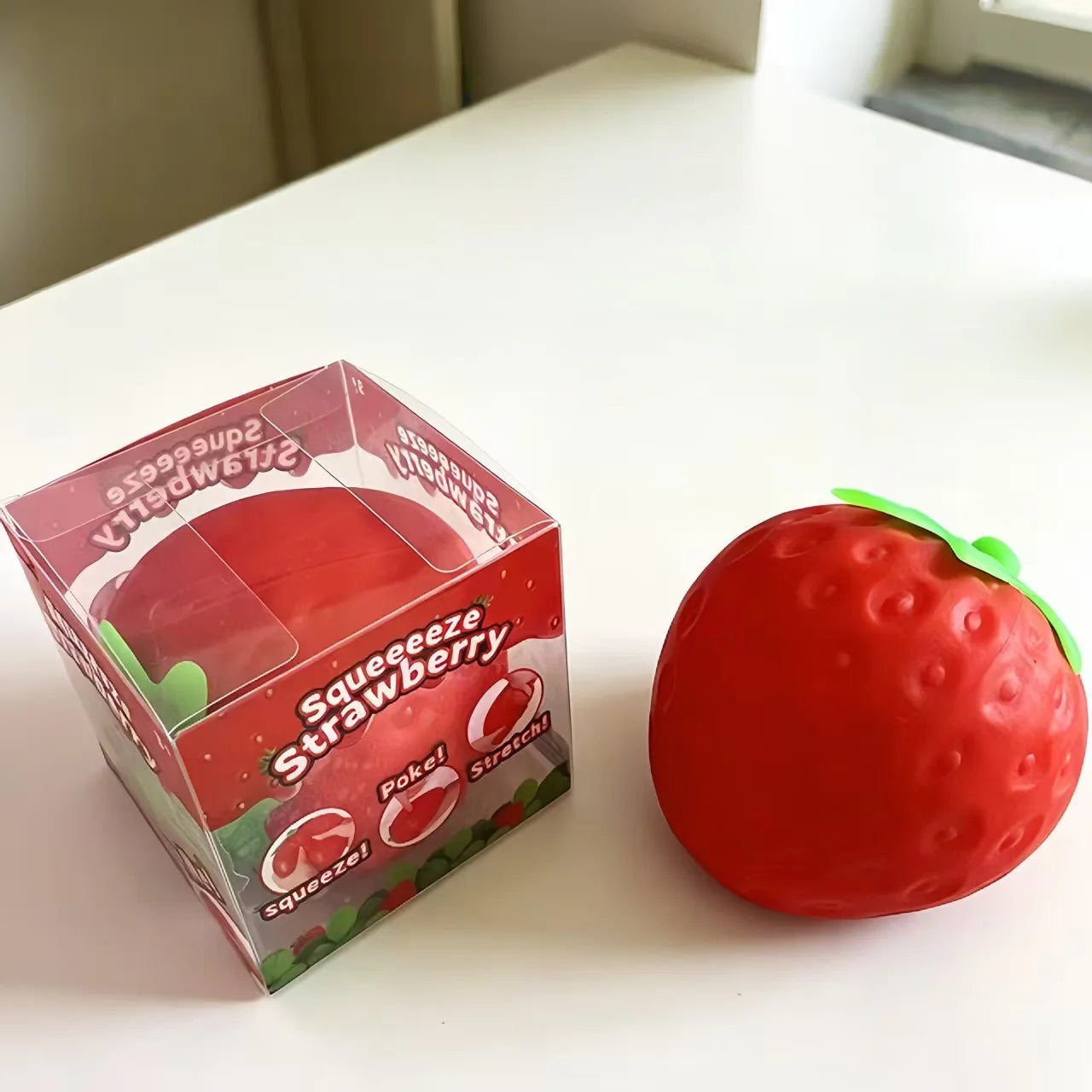 Super Jumbo Strawberry Squishy Slow Rising Antistress Toy Grownups toys stress relief toy stress balls sensory toy