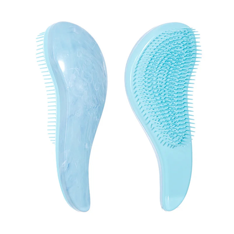 1pcs Magic Detangling Hairbrush Soft Wheat Straw Scalp Massage Comb Anti-static Gentle Grooming Brush Salon Hair Styling Brush