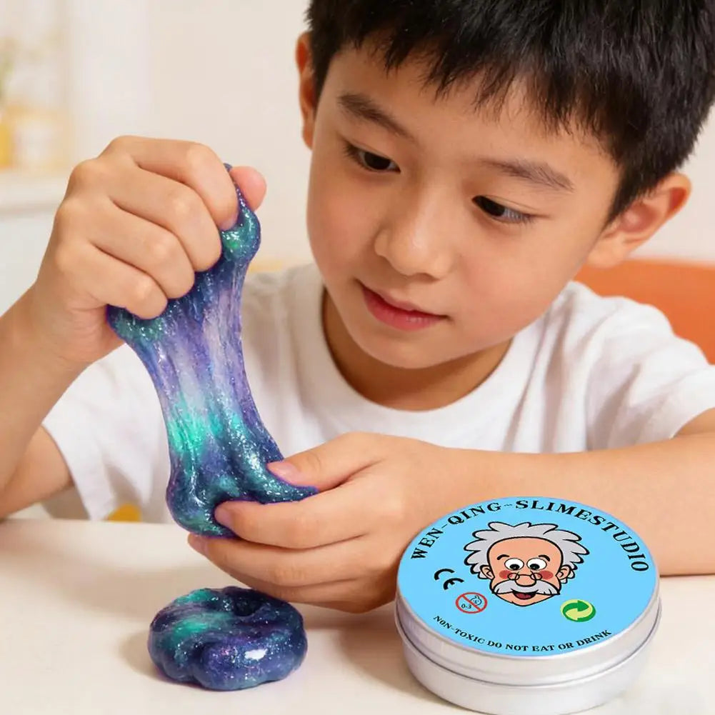 Reusable Putty Liquid Crystal Bouncy Slime Toy Set Kid Safe Mud Stress Relief Toys Color Clay Handmade DIY Handgum Playdough