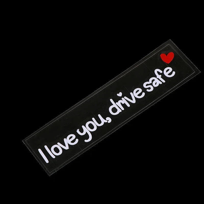 Love You Drive Safe Car Mirror Stickers Affectionate Reminder Heartfelt Safety Reminder For Women Drivers Car Interior Sticker