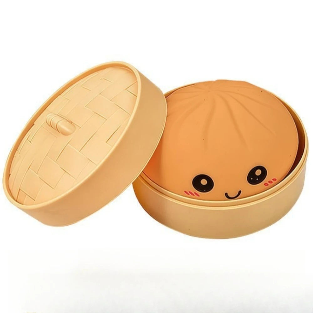 Simulated Colorful Dumpling Squishy Toys Slow Rising Stress Relief Fidget Ball, Soft Squeeze Decompression Toy for Adults & Kids