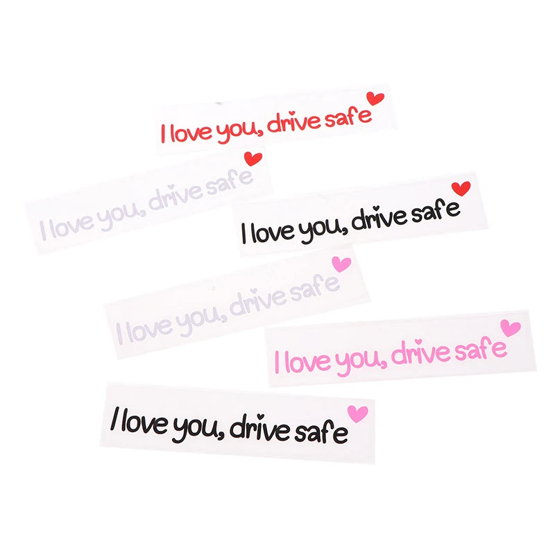 Love You Drive Safe Car Mirror Stickers Affectionate Reminder Heartfelt Safety Reminder For Women Drivers Car Interior Sticker