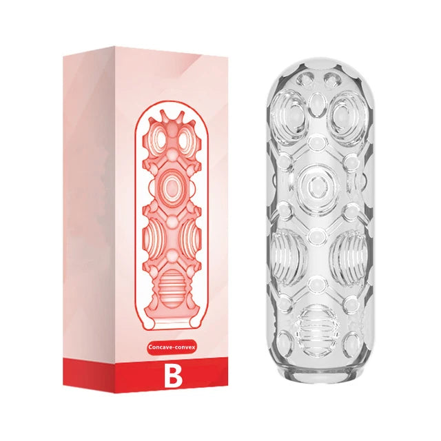 Transparent Male Masturbate Cup Penis Sex Toys for Men Endurance Exercise Soft Pussy Aircraft Cup Artificial Vagina Cock Sleeve