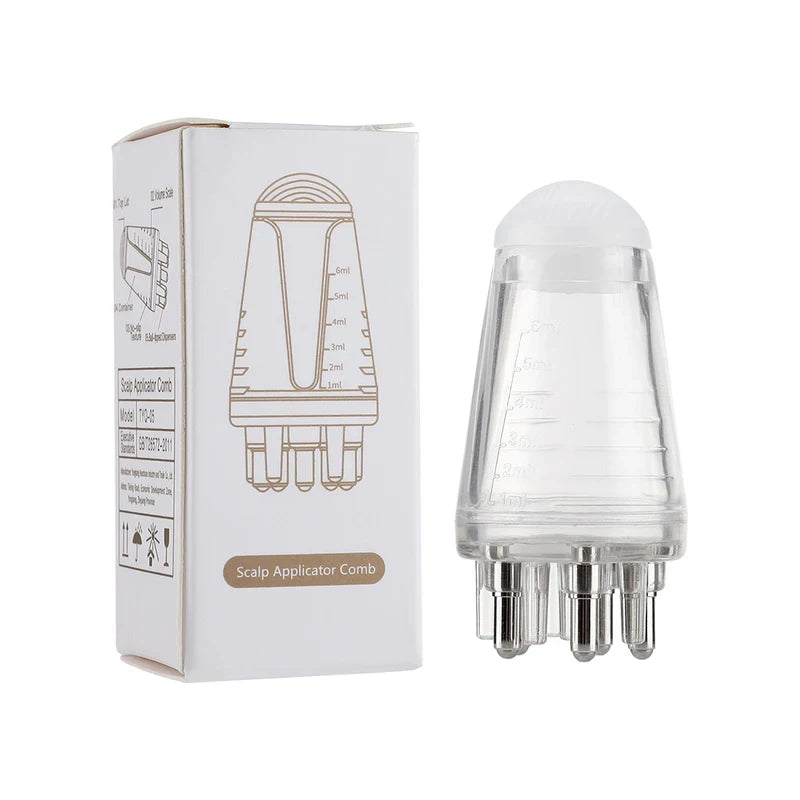 Hexagon Ball Scalp Applicator Comb Hair Oil Roller Massager Hair Regrowth Styling Tool Relax Scalp Massage Solution Guide Comb
