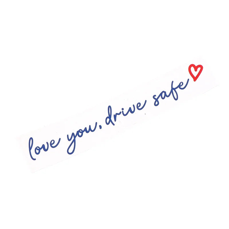 Love You Drive Safe Car Mirror Stickers Affectionate Reminder Heartfelt Safety Reminder For Women Drivers Car Interior Sticker