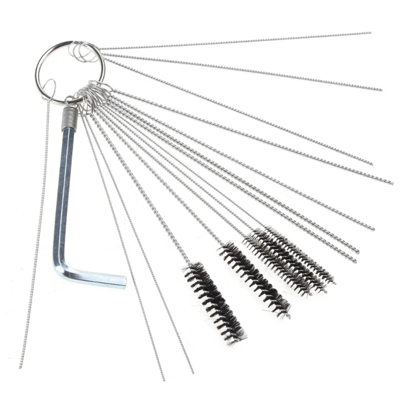 1 Set Guns Nozzle Cleaning Needle & Brush Set Repair Tool Carburetor Cleaner Set Dropshipping