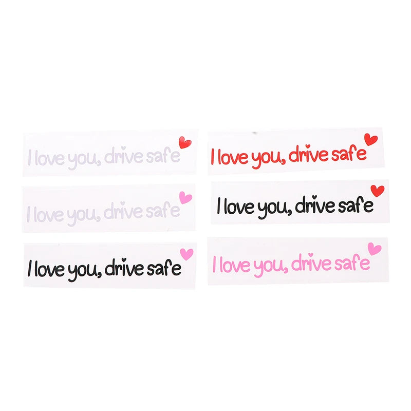 Love You Drive Safe Car Mirror Stickers Affectionate Reminder Heartfelt Safety Reminder For Women Drivers Car Interior Sticker