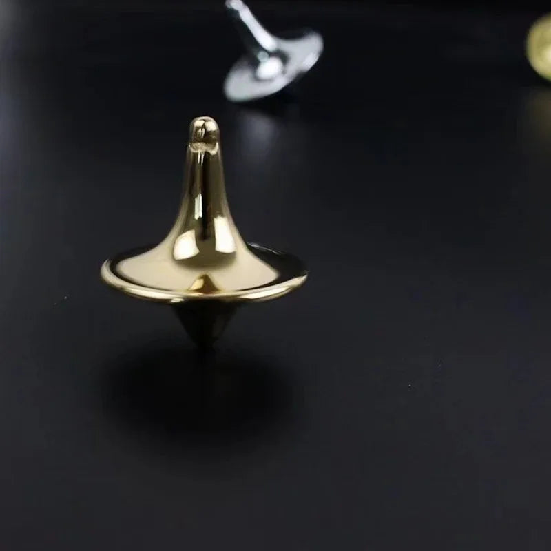 New 2PCS Hot Movie Totem Metal Gyro Silver Hand Spinning Top Fingertips Small Cyclone Gyroscope Fidget Toys For Children Gifts