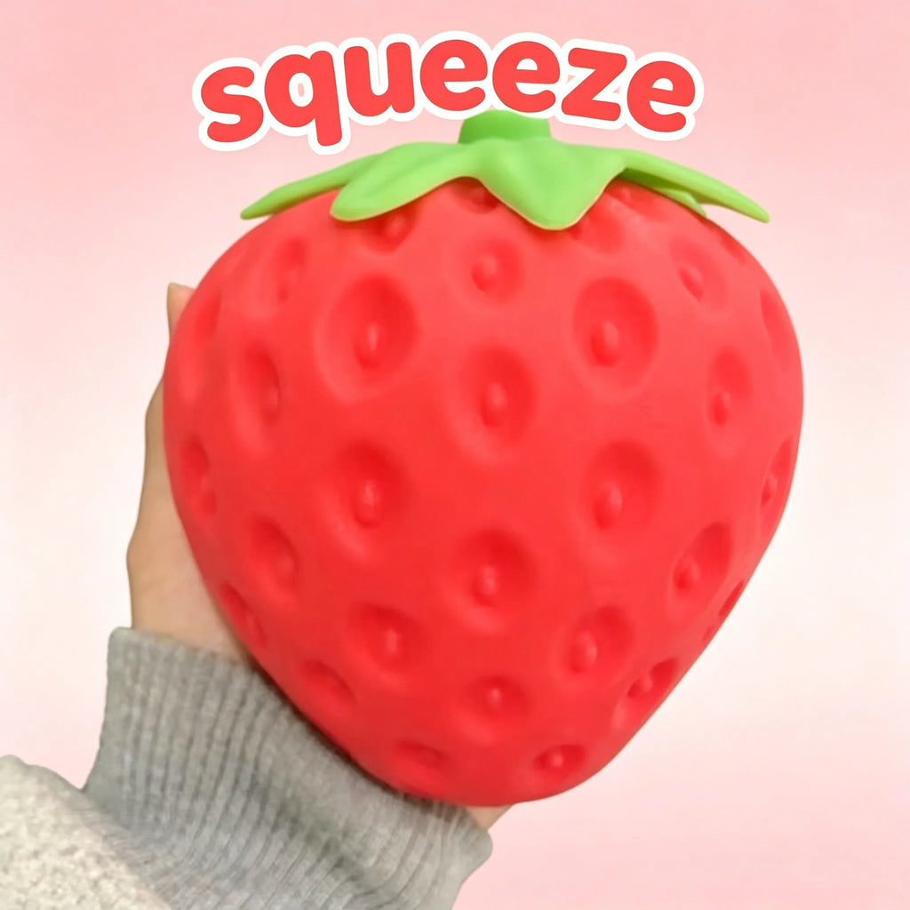 Super Jumbo Strawberry Squishy Slow Rising Antistress Toy Grownups toys stress relief toy stress balls sensory toy