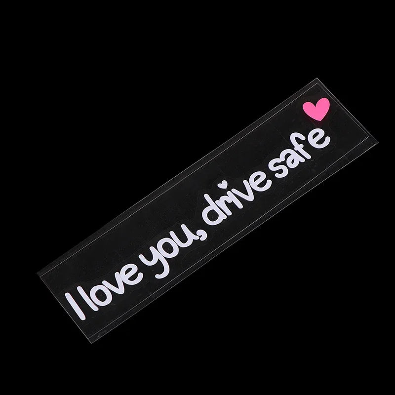 Love You Drive Safe Car Mirror Stickers Affectionate Reminder Heartfelt Safety Reminder For Women Drivers Car Interior Sticker