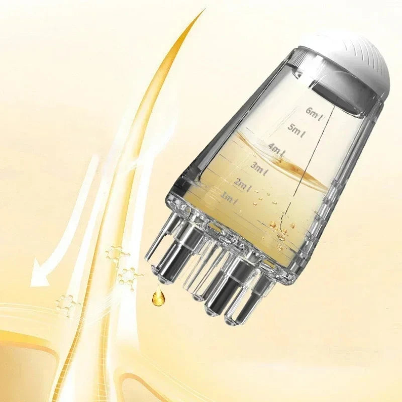 Hexagon Ball Scalp Applicator Comb Hair Oil Roller Massager Hair Regrowth Styling Tool Relax Scalp Massage Solution Guide Comb