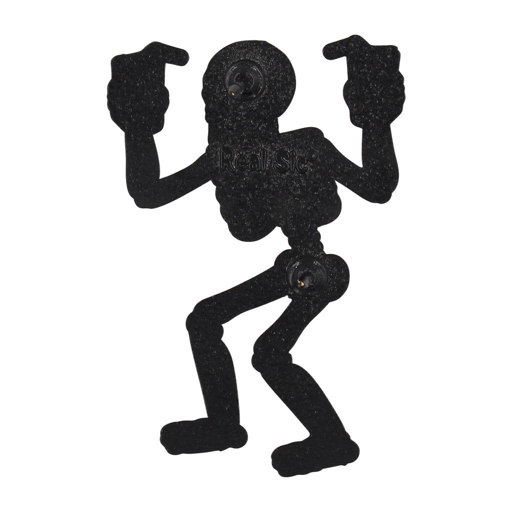 Party Skeleton Glow-in-the-Dark ‘Till You Die Pin