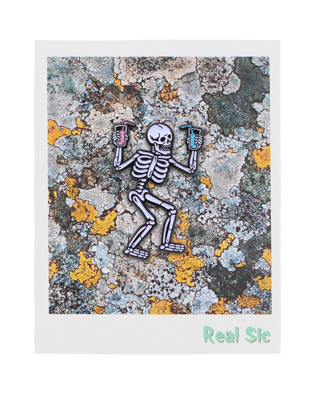 Party Skeleton Glow-in-the-Dark ‘Till You Die Pin